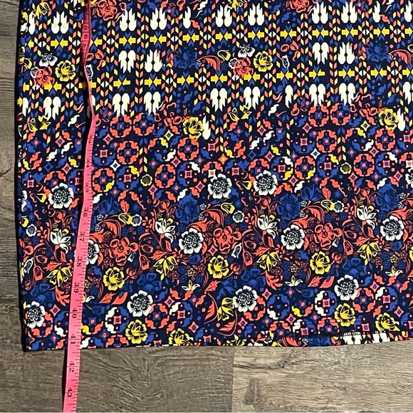 Aztec Floral Patterned T Shirt Dress. - Picture 7 of 9